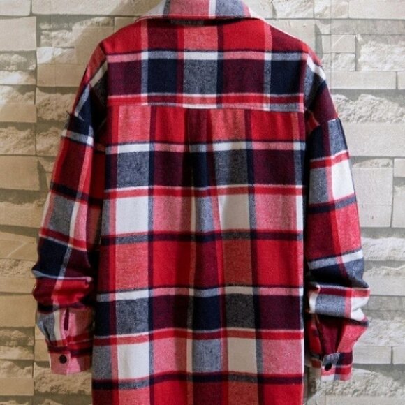 Casual Plaid Men's Coat - Picture 2 of 3